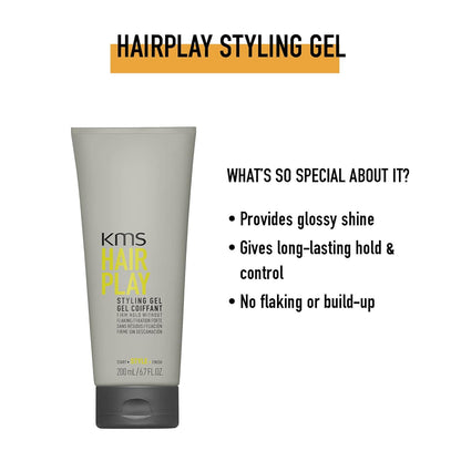 KMS Hair Play Gel coiffant (Tenue Ferme sans Écaillage) – 200 ml/189,9 gram